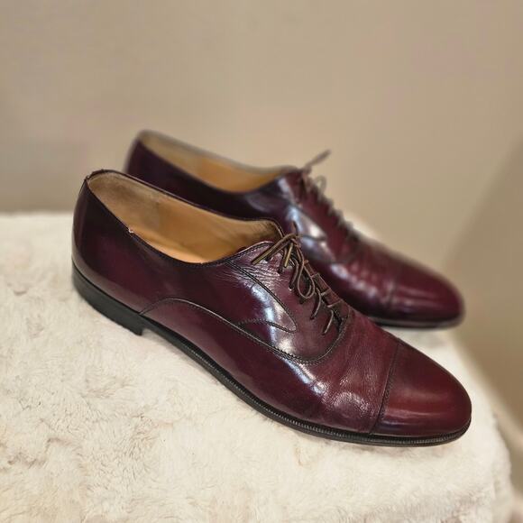 Ferragamo Men's Brown Leather Dress Shoes Size 13 - Picture 2 of 7